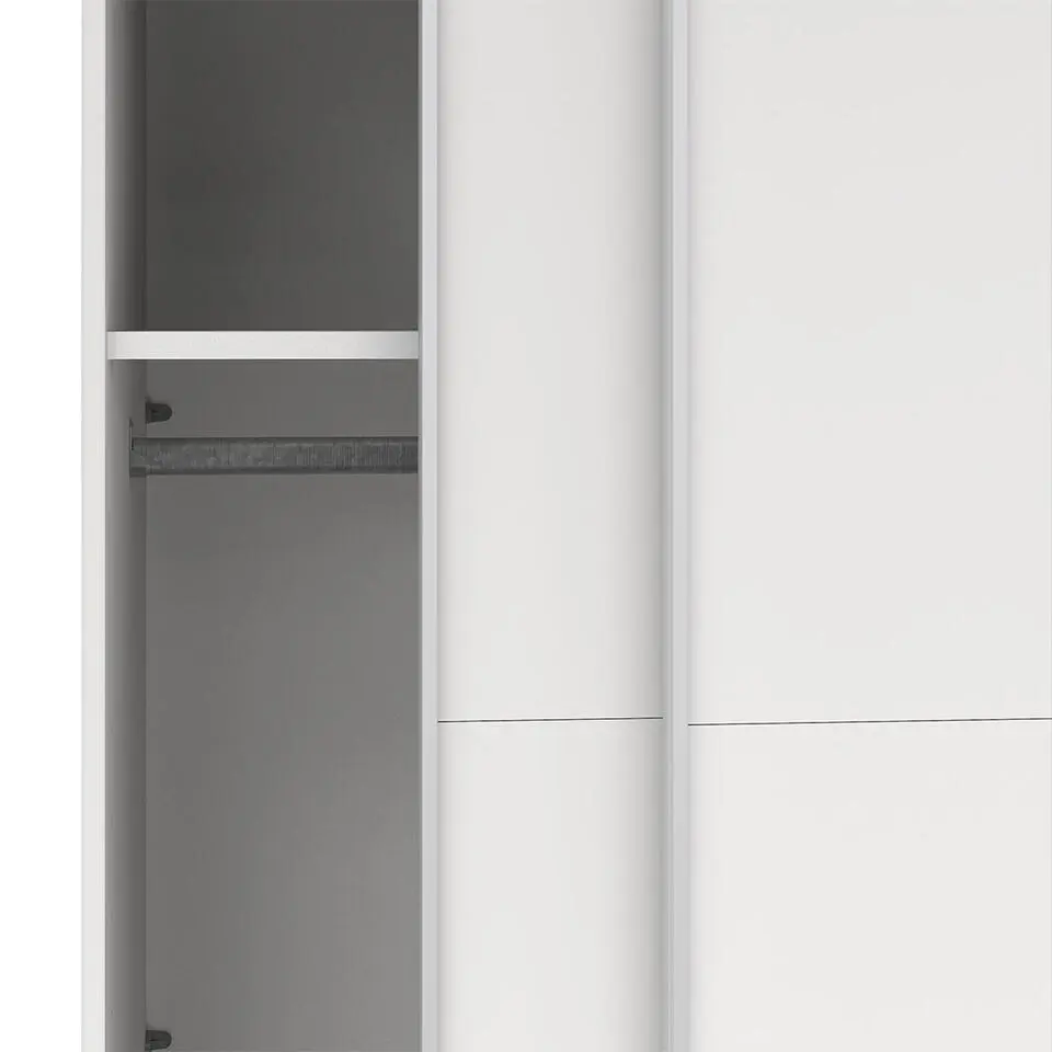 Hioshop Catania schuifdeurkast 2 deuren 120x200cm wit