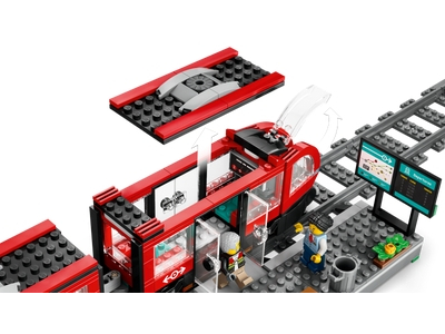 LEGO Stadstram en station (60423)