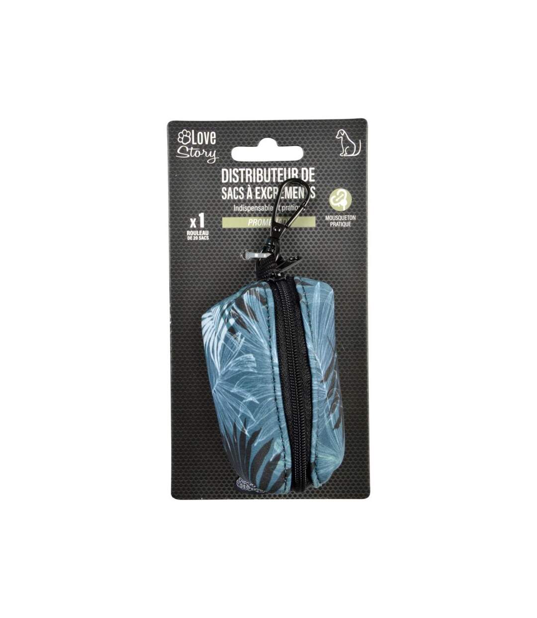 Paris Prix - Distributeur De Sacs à Excréments eden 9cm Bleu