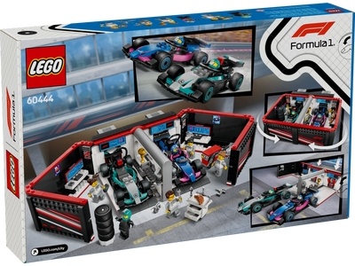 LEGO F1® garage met Mercedes-AMG en Alpine auto's (60444)