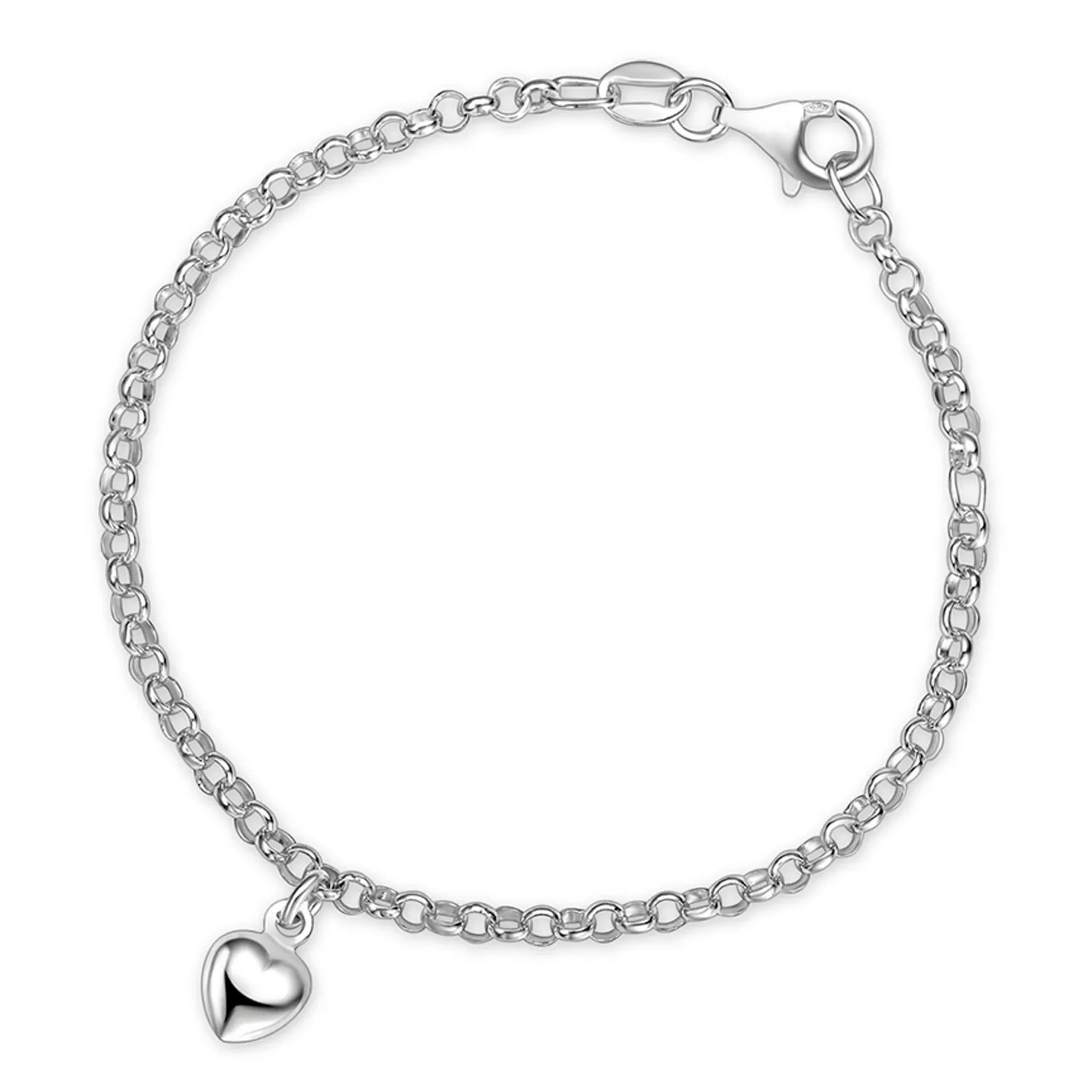 Pia&Per Heart Armbånd Sølv 60290