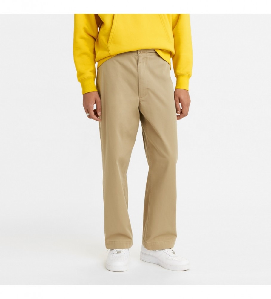 Calça chino folgada amarela Levi's Skate