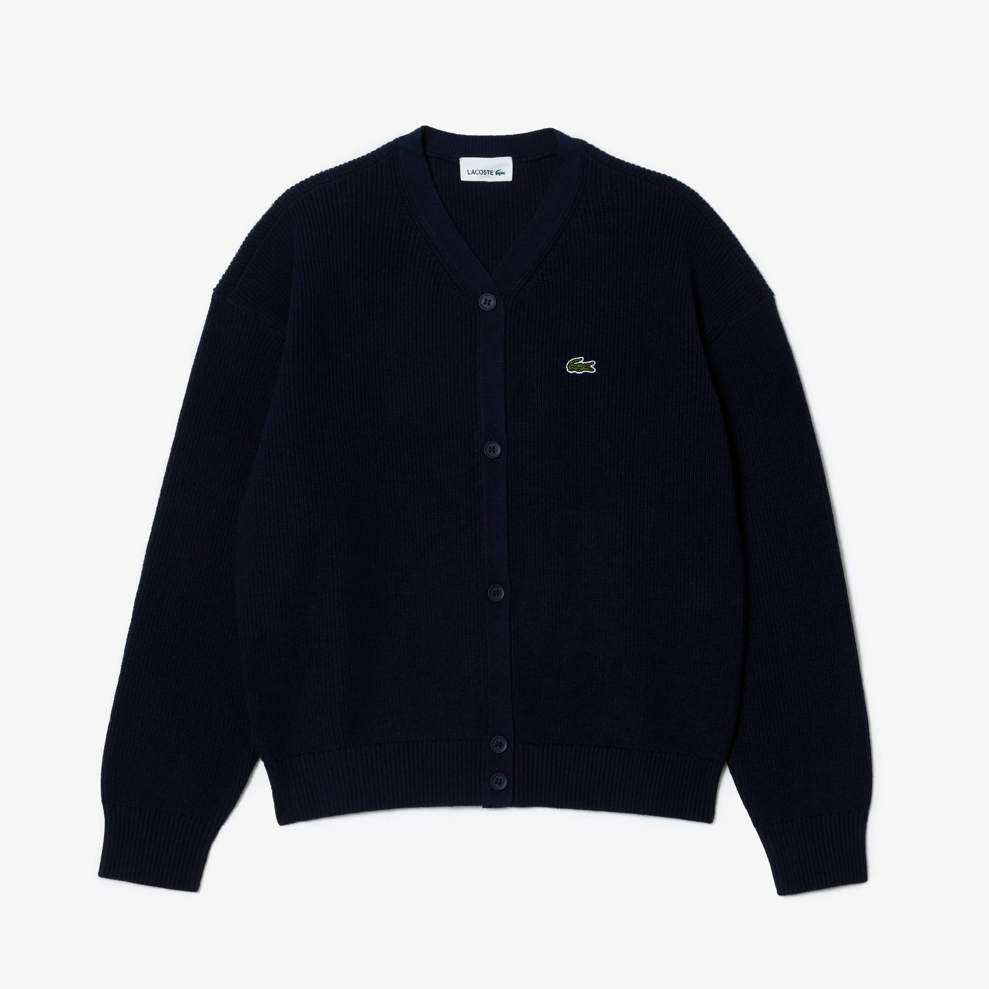 Cardigan enfant Lacoste avec marquage contrasté Pullovers & Sweatshirts - Bleu - Lacoste - Enfant