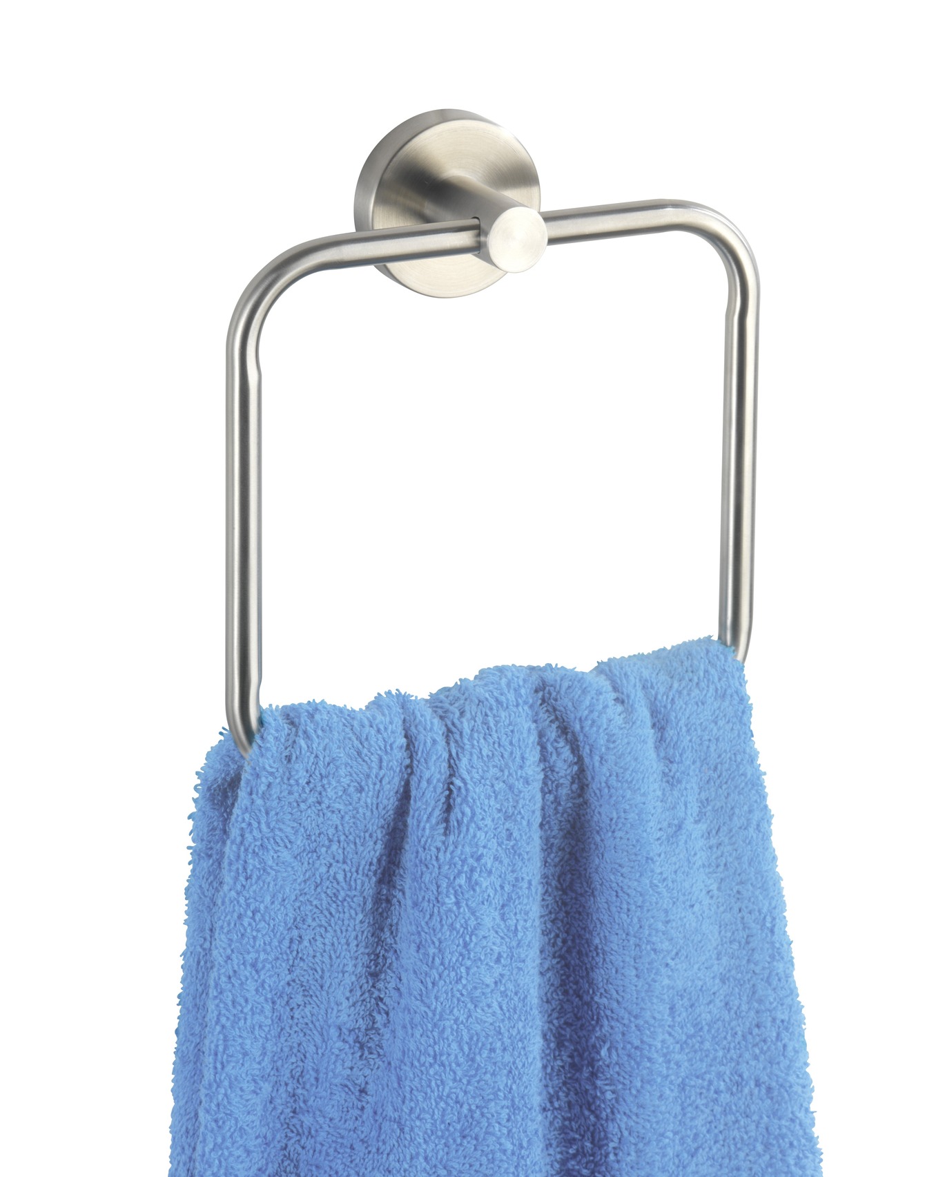 Wenko Bosio handdoekring RVS mat