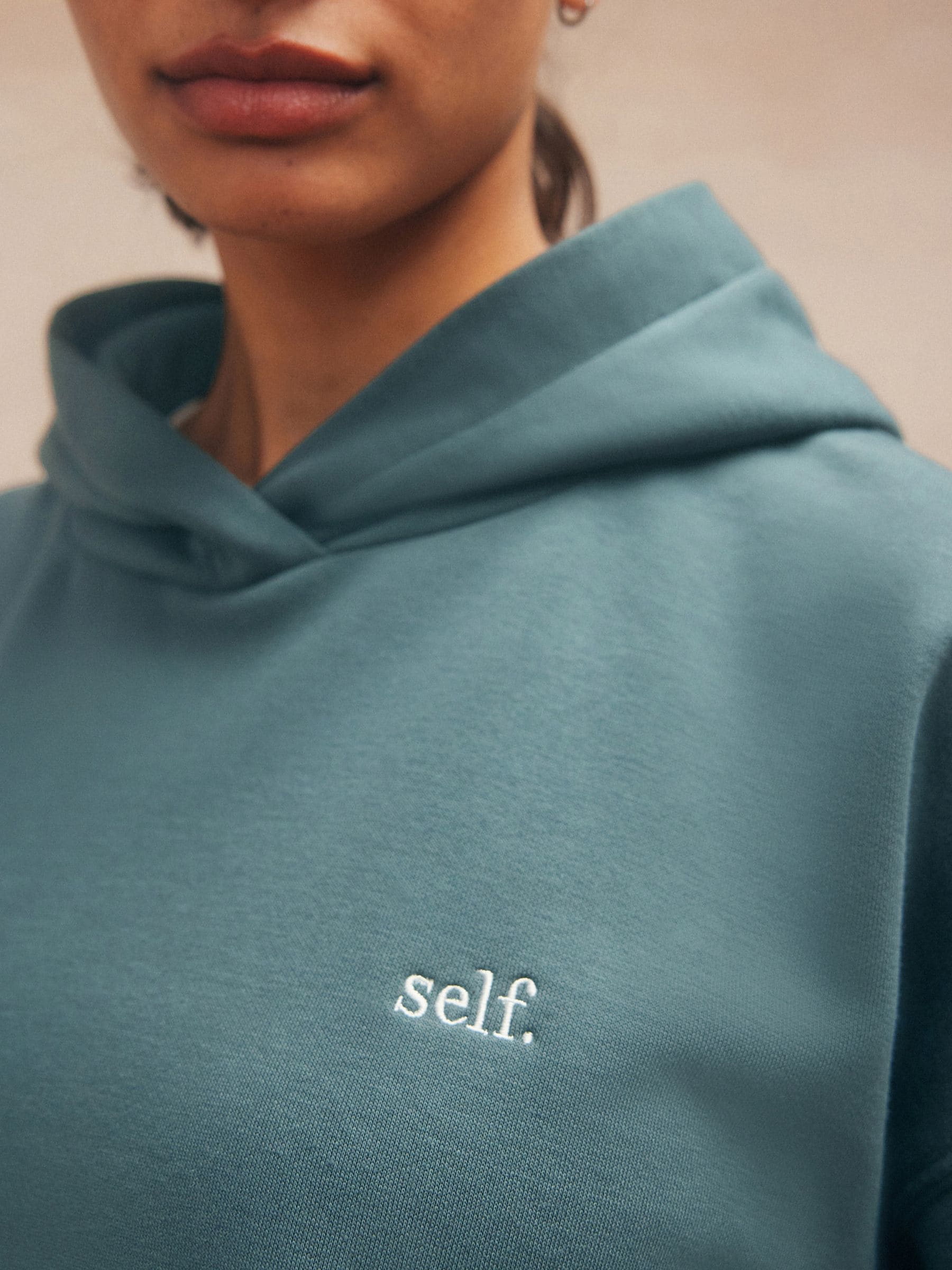 Blauwgroen - Self. hoody