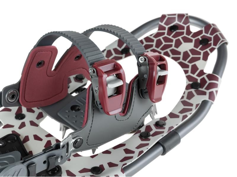 KOOR Schneeschuh Lumi Flex S/M Dunkelrot Mit Steigeisen aus Manganstahl