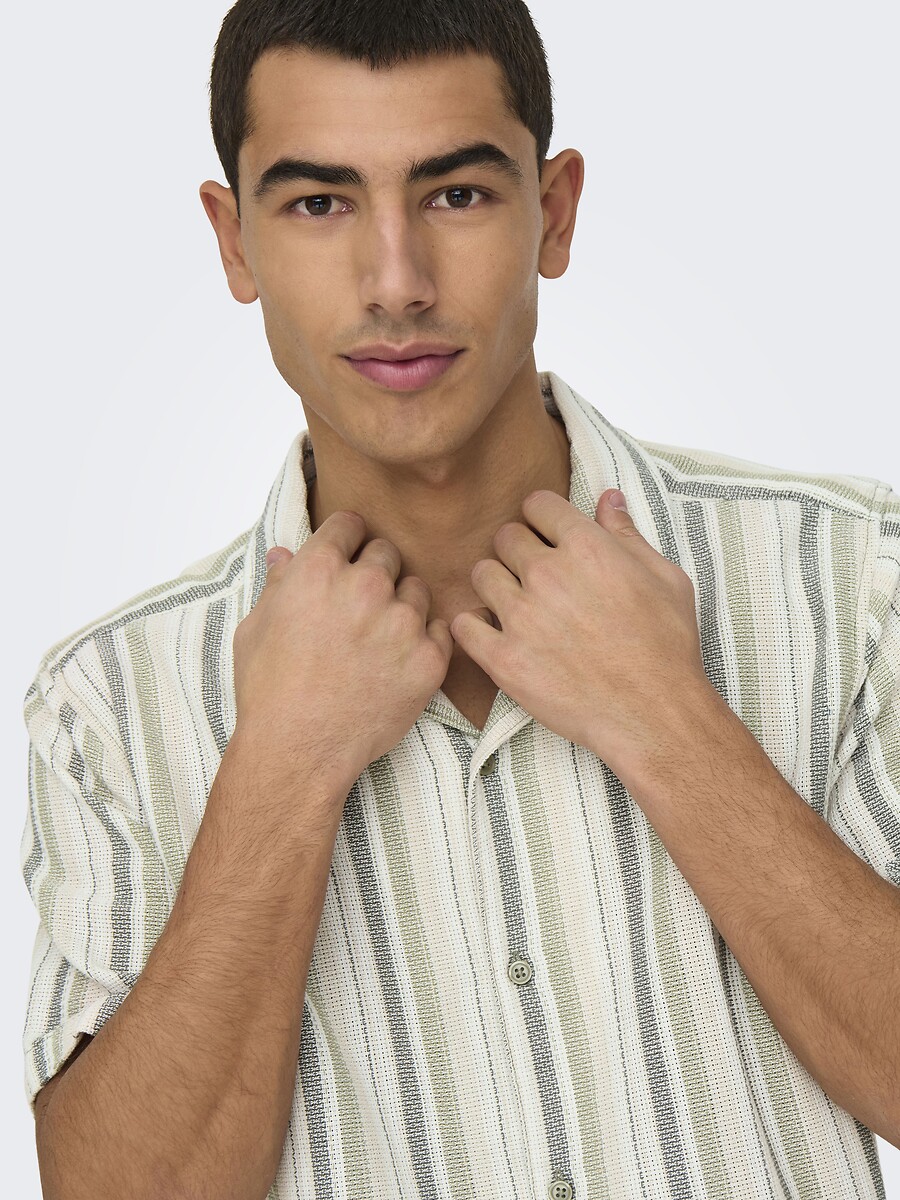 ONLY & FILHOS<br>Camisa listrada
