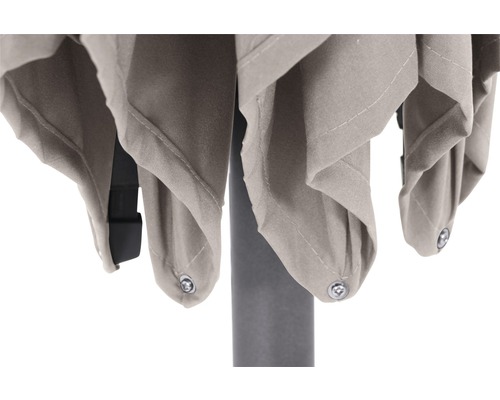 Avio parasol Ø 250 cm polyester taupe