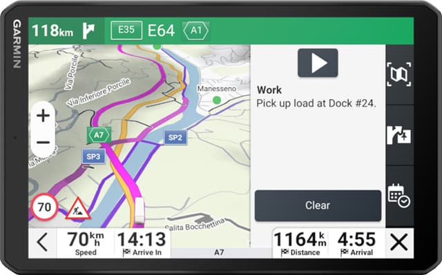 Garmin dēzl LGV820 lastbil-GPS