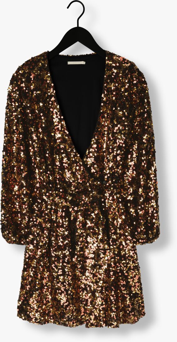 NOTRE-V bruine notre-v mini jurk nv-clio dress