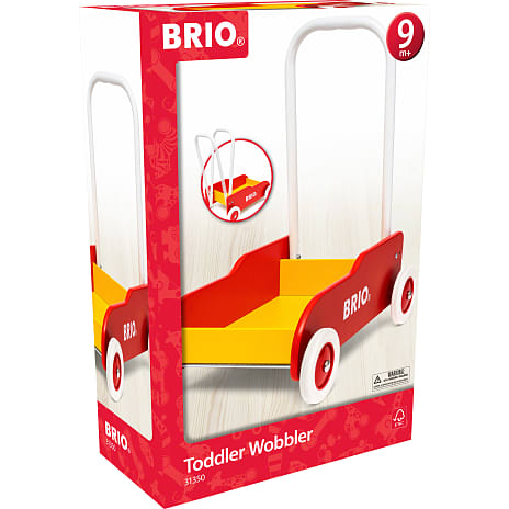 BRIO 31350 Lære-gå-vogn, rød-gul