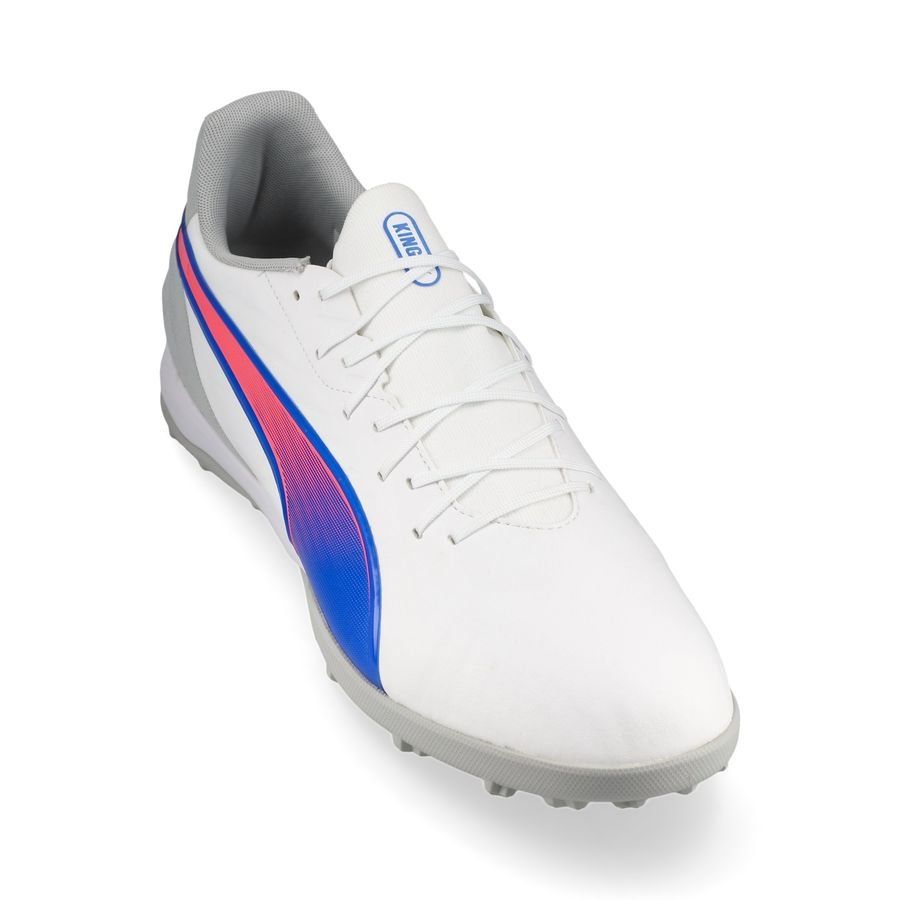 PUMA King Match TT Formula - Blanc/Bleu/Flat Light Gray