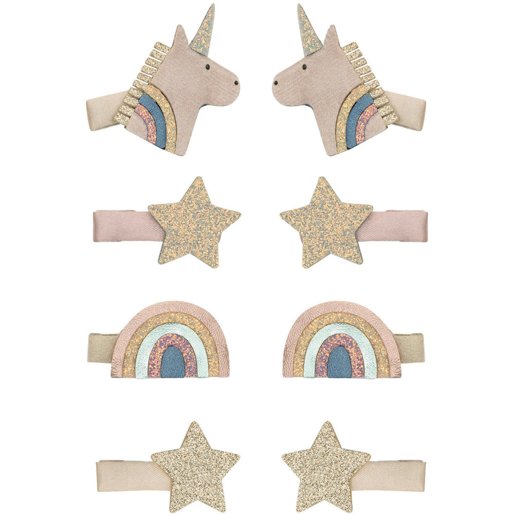 Køb Mimi & Lula 8 Hårclips - Mini Unicorn Celeste