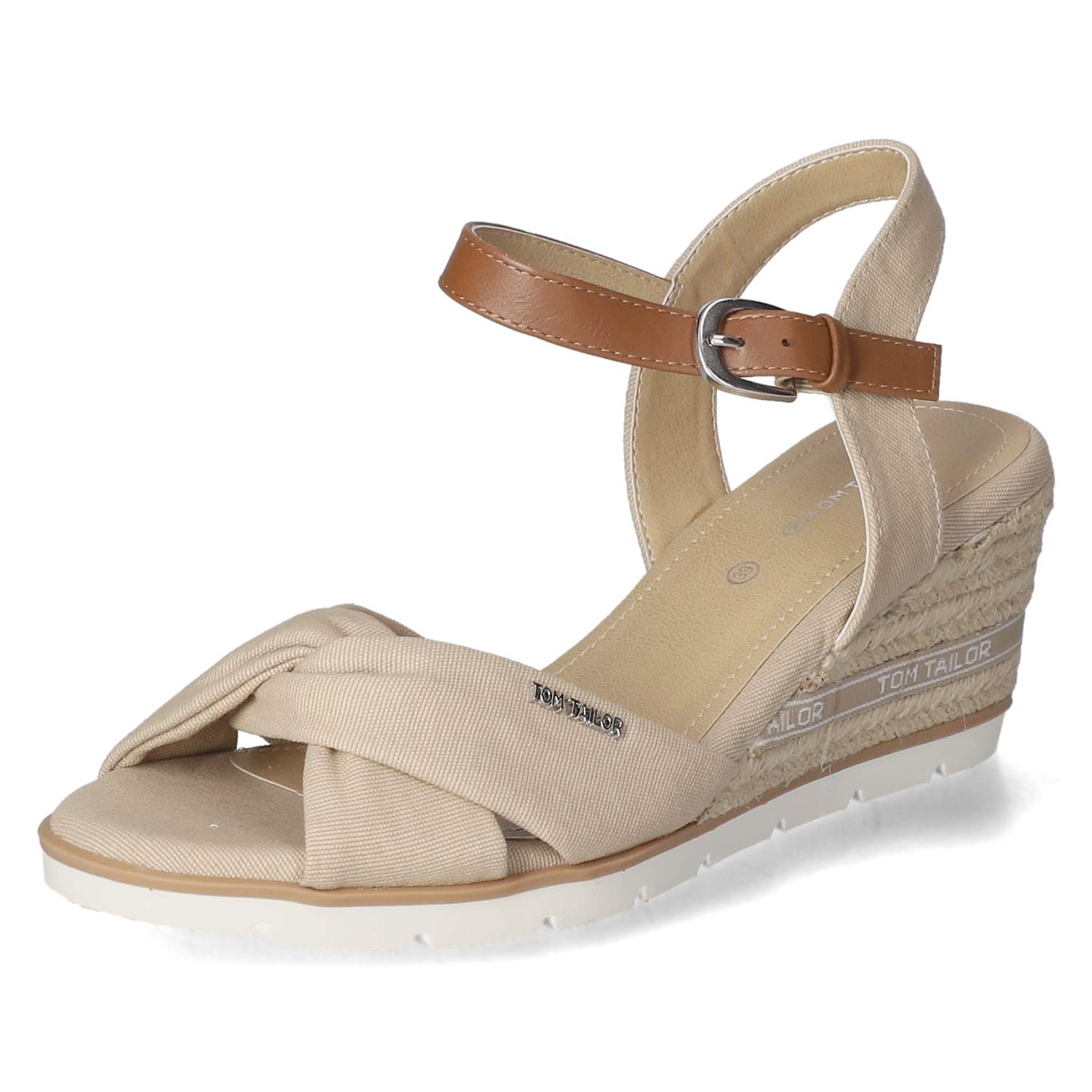 Tom Tailor Keilsandaletten - sand