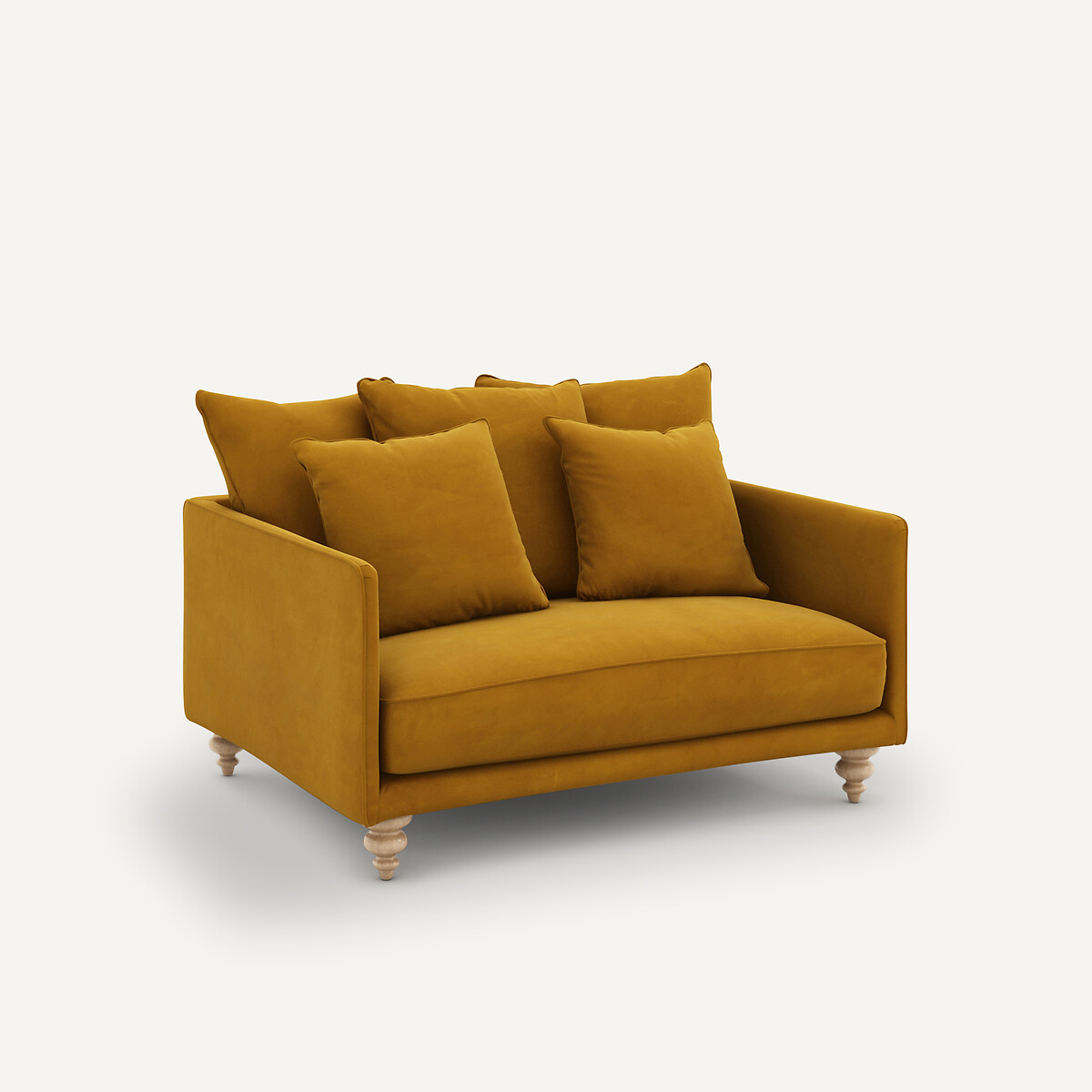 AM.PM<br>Sofá de veludo de 2 lugares, Lazare