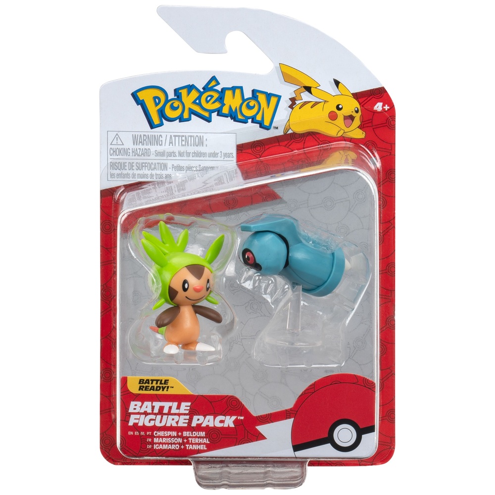 Pokémon-Kampffiguren-2er-Pack – Igamaro und Beldum