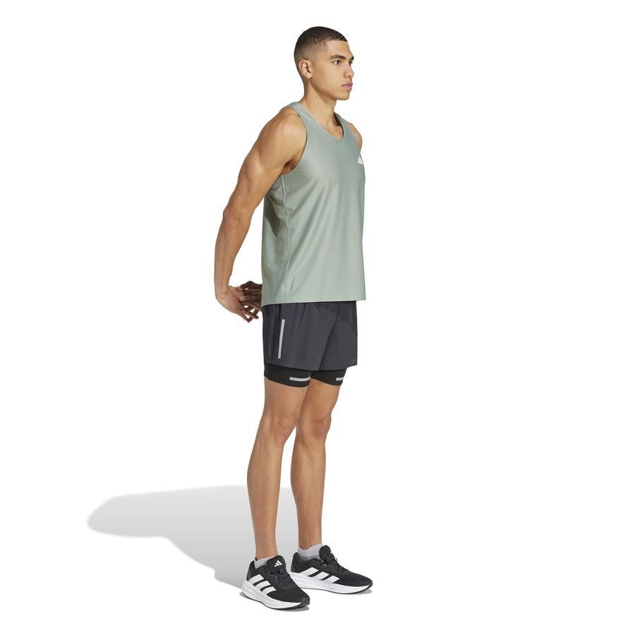 adidas Débardeur Own The Run - Silver Green
