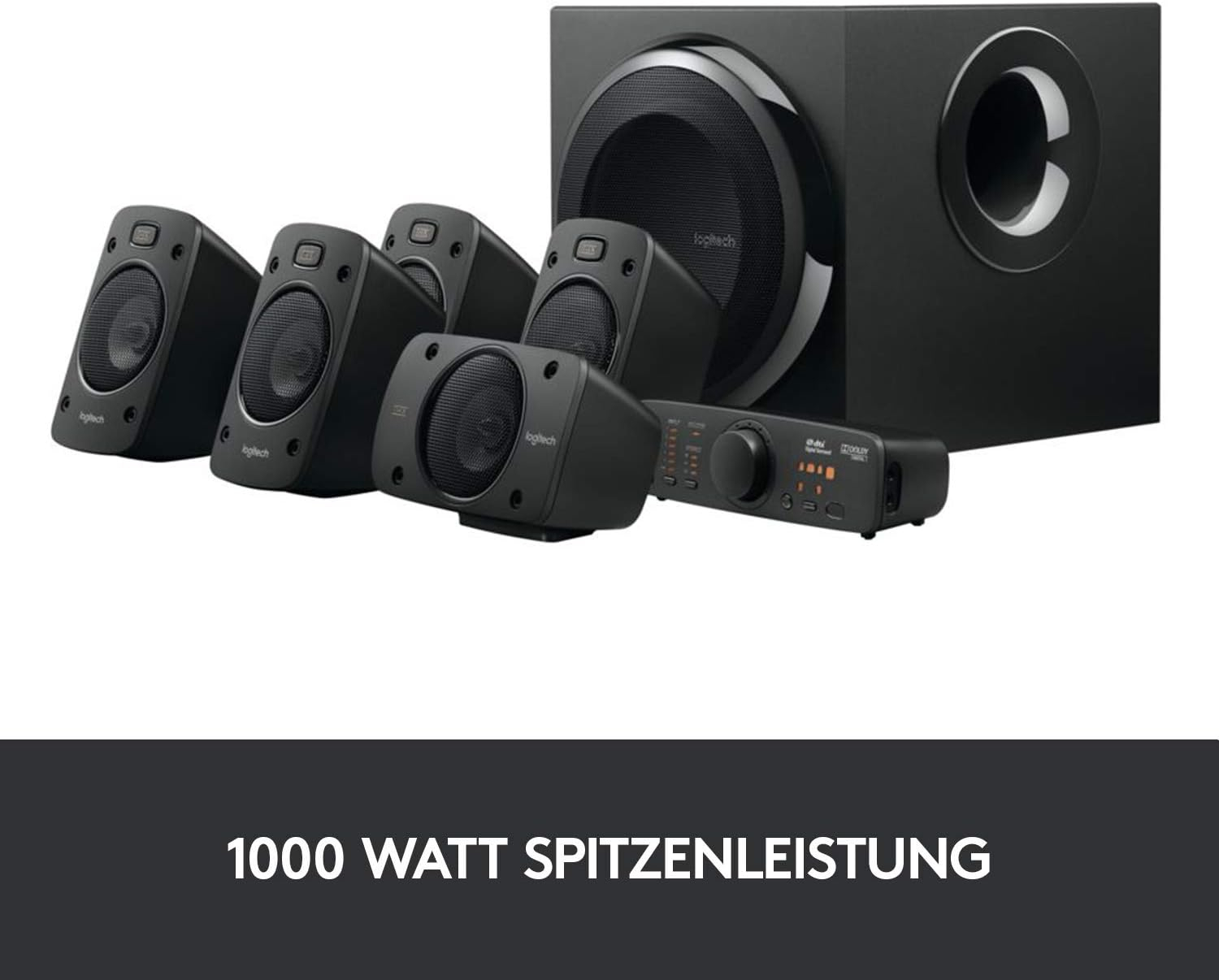 Z906  Surround Sound System THX Lautsprecher mit Fernbedienung (980-000468) - Schwarz