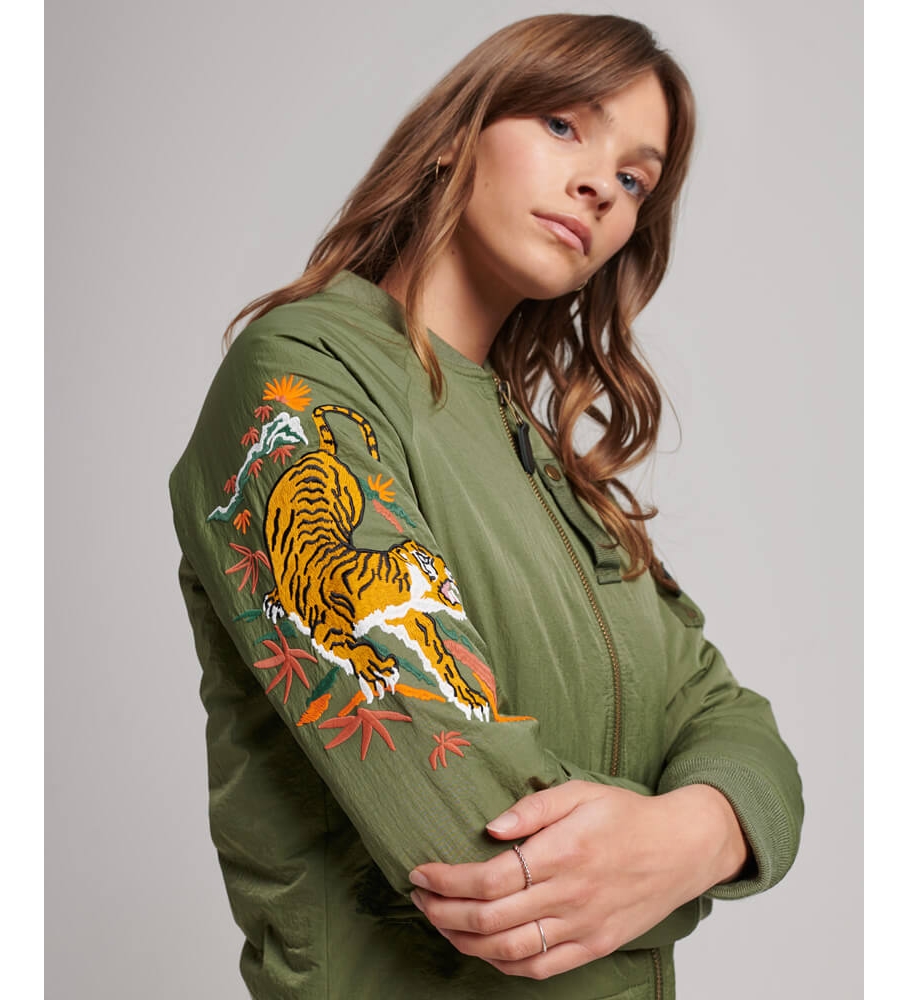 Jaqueta militar vintage Superdry Suikajan verde