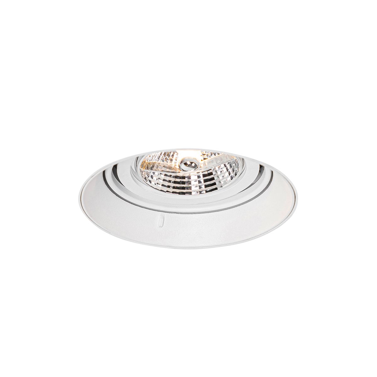 Moderne inbouwspot wit GU10 AR70 rond trimless - Oneon