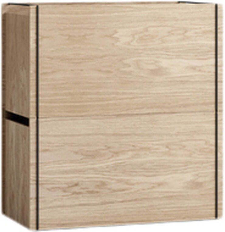 Moebe Storage box, Oak/Black Black