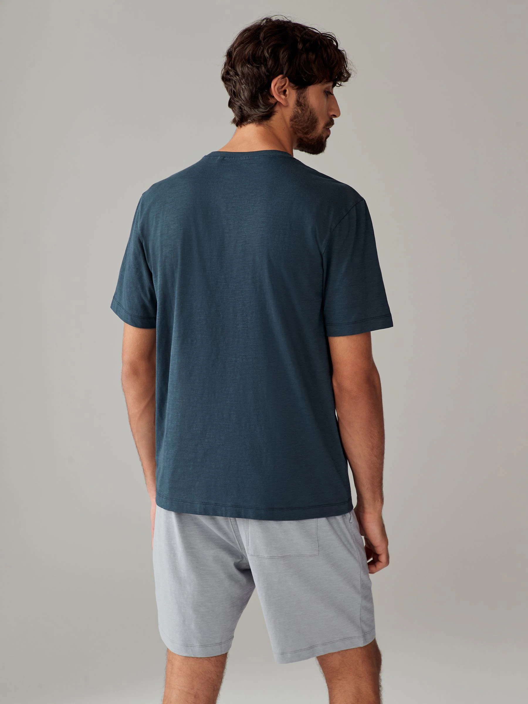 Blauw/paars - Korte jersey pyjama's verpakking van 2