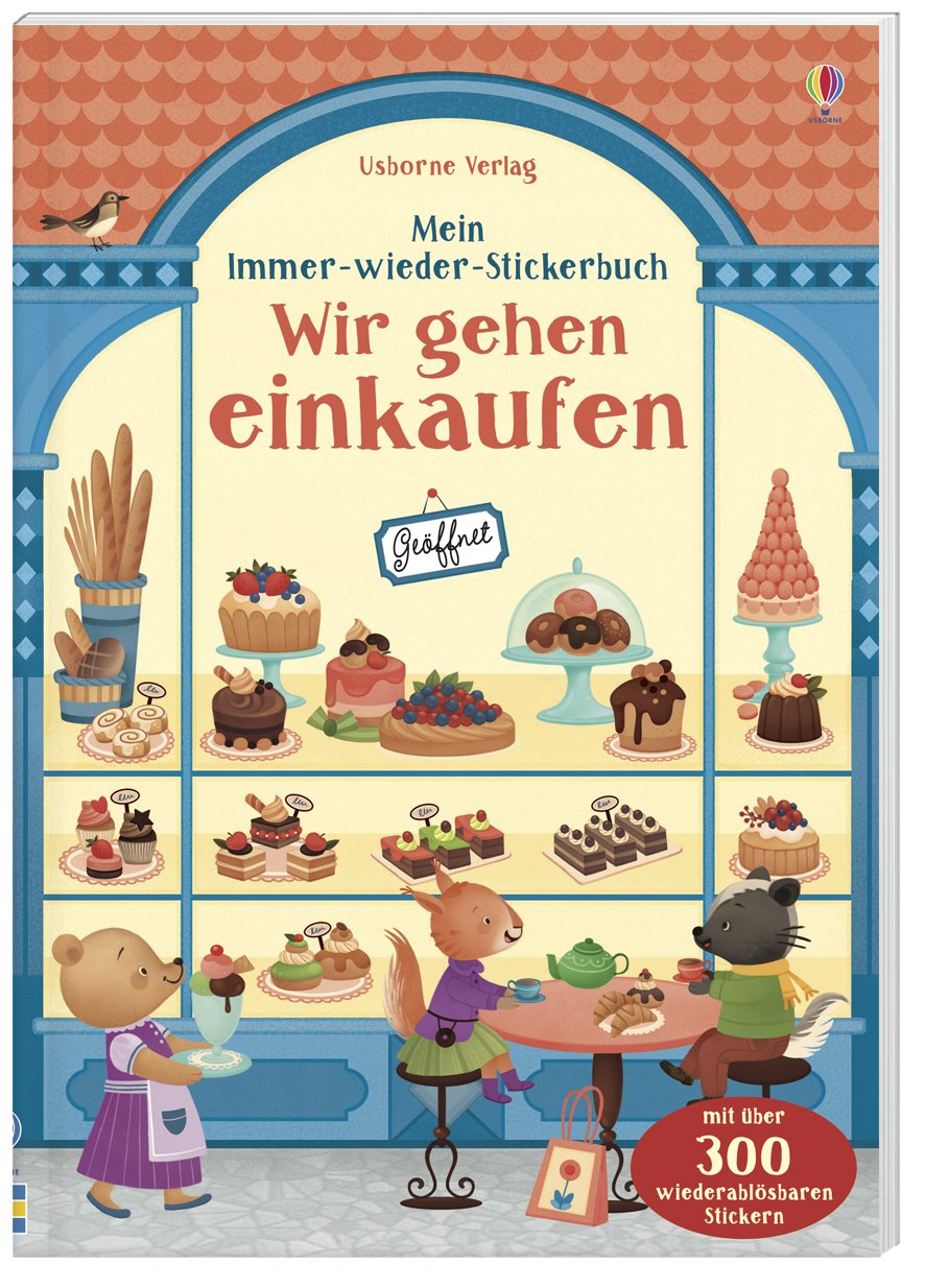 Mein Immer-wieder-Stickerbuch: Wir gehen einkaufen
