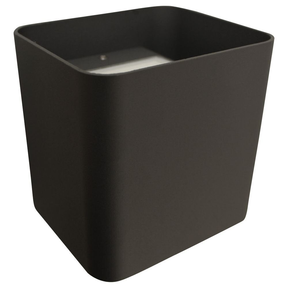 LED wandlamp Dodd in antraciet B 540lm IP54 vierkant