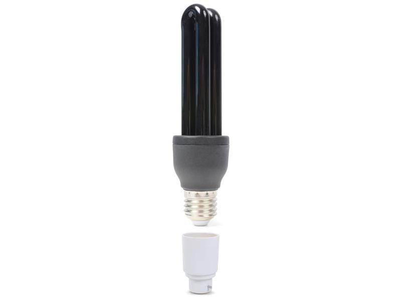 BeamZ UV-Lampe BUV27B UV-Sparlampe 25W E27 mit Adapter