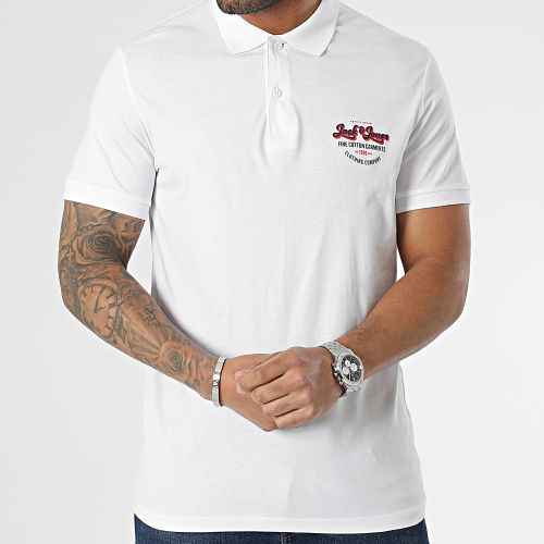 Lot De 2 Polos Manches Courtes Andy Blanc Bleu Marine