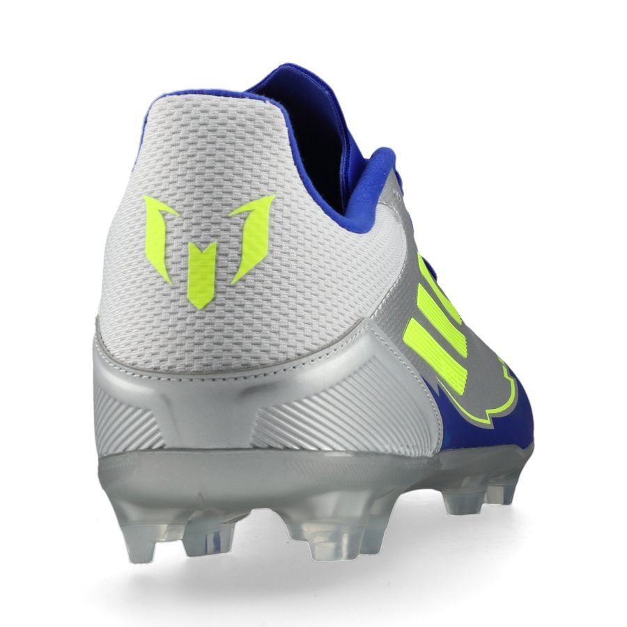 adidas F50 Messi League FG/AG La Vida Rapida - Argenté/Jaune/Bleu