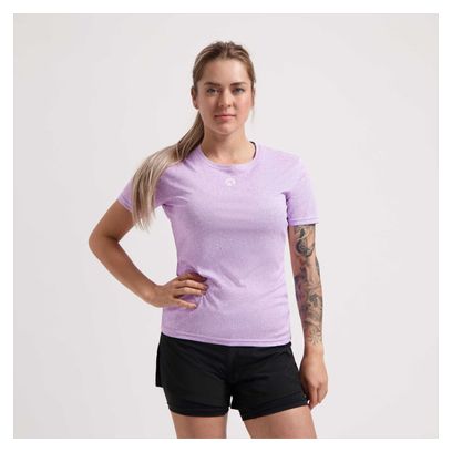 Maillot Manches Courtes Rogelli Sparkle Violet Femme