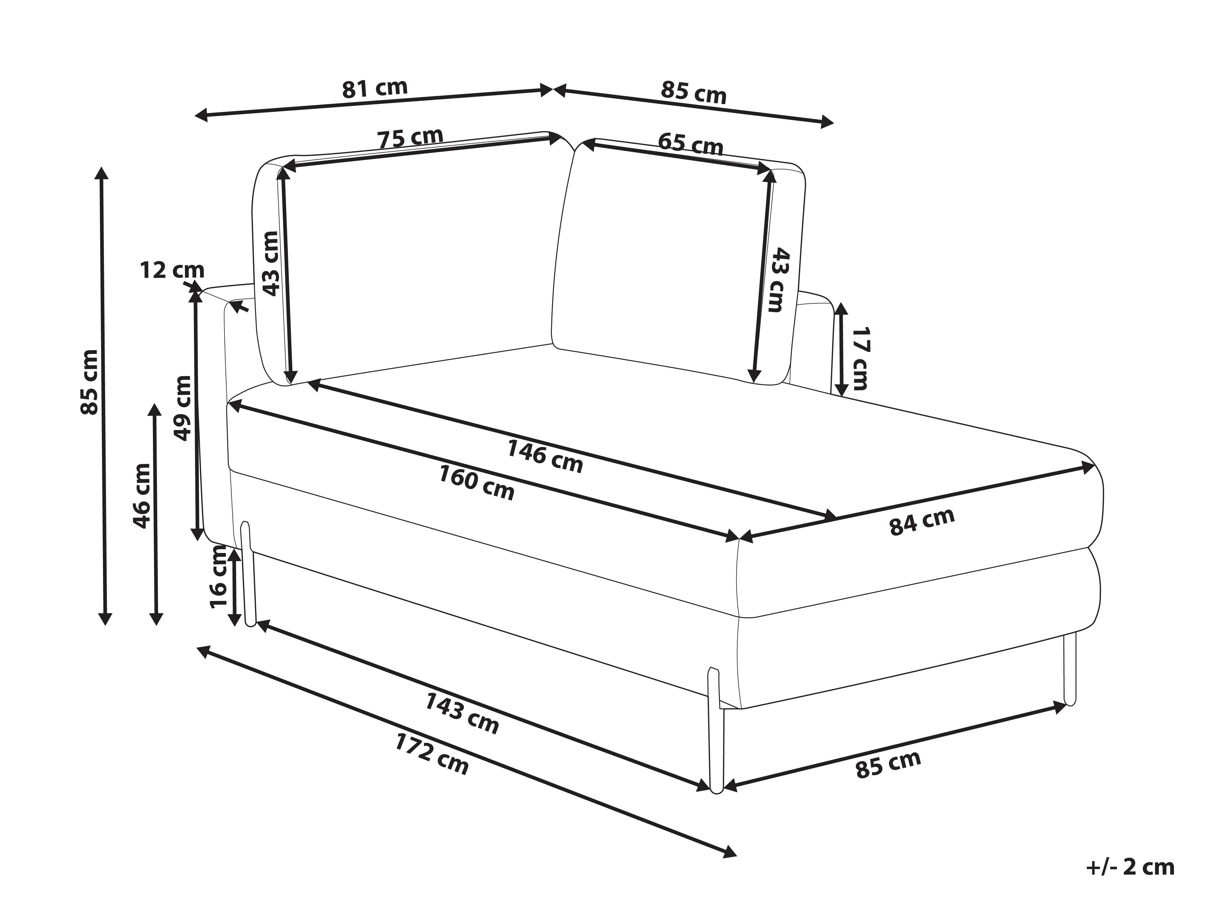 Linkszijdige chaise longue REBAIS Kunstleer Groen