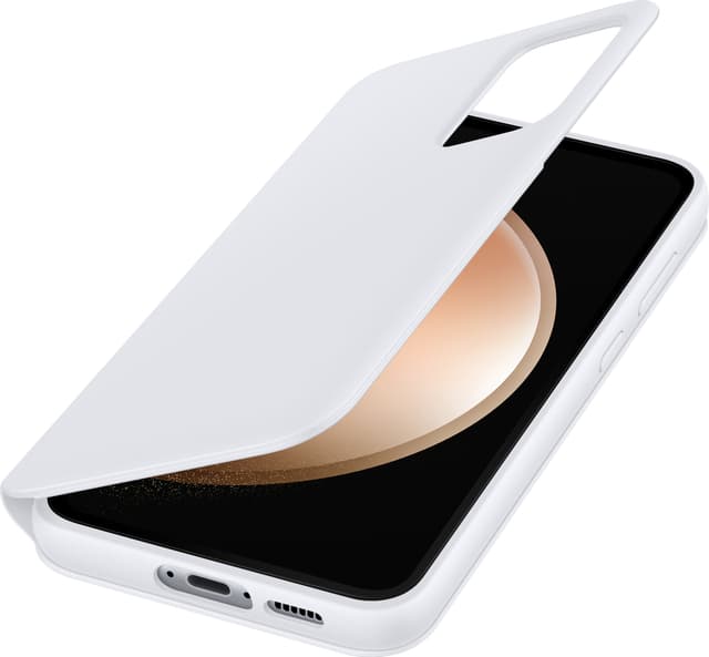 Samsung Galaxy S23 FE Smart View pungetui (hvid)