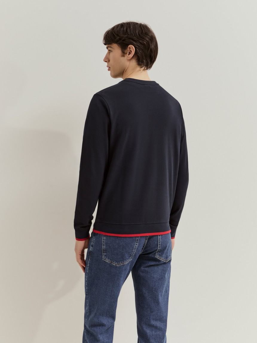 Sweatshirt em algodão