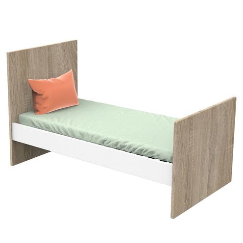 Chambre TRIO Lit 70x140 Commode Armoire NOVA Blanc - SAUTHON