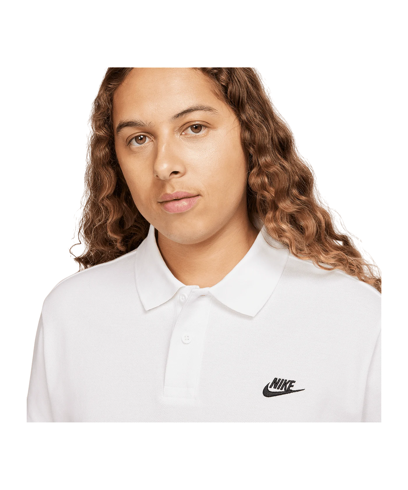 Nike Club Poloshirt Weiss Schwarz F100