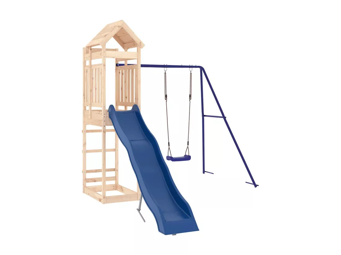 Aire de jeux d'extérieur bois de pin massif
