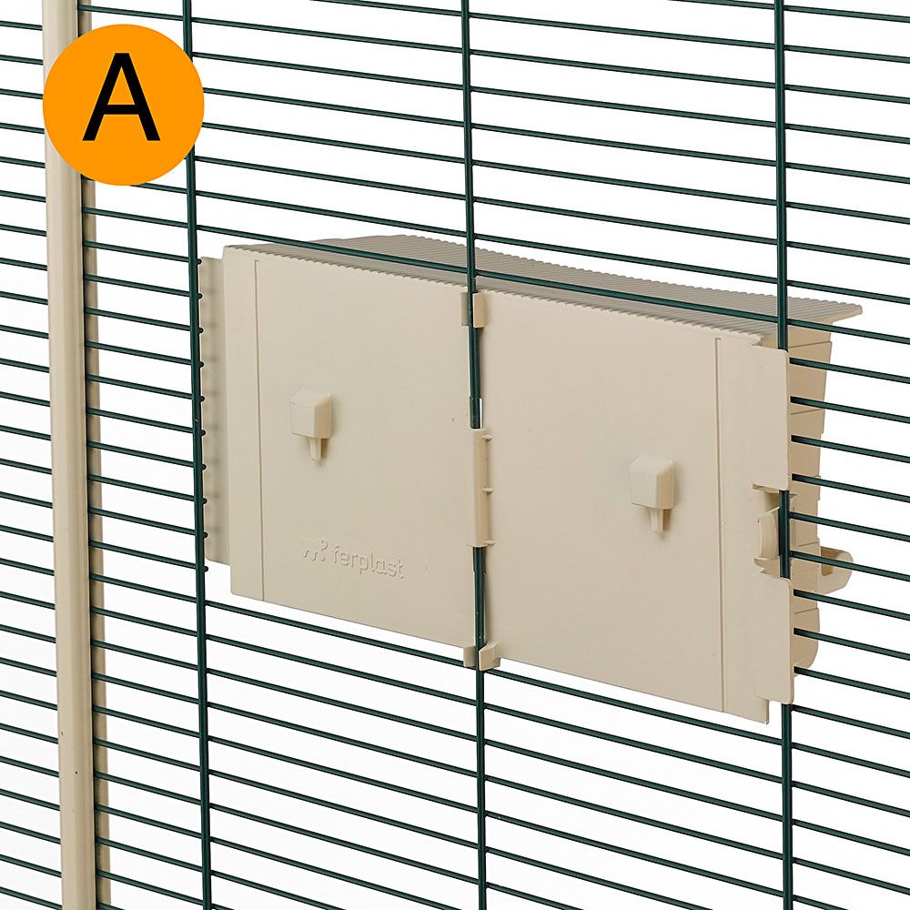 Ferplast volière cage à oiseaux hemmy cage pour oiseaux, canaris, pinsons, perruches ondulées, inséparables, en bois, accessoires
