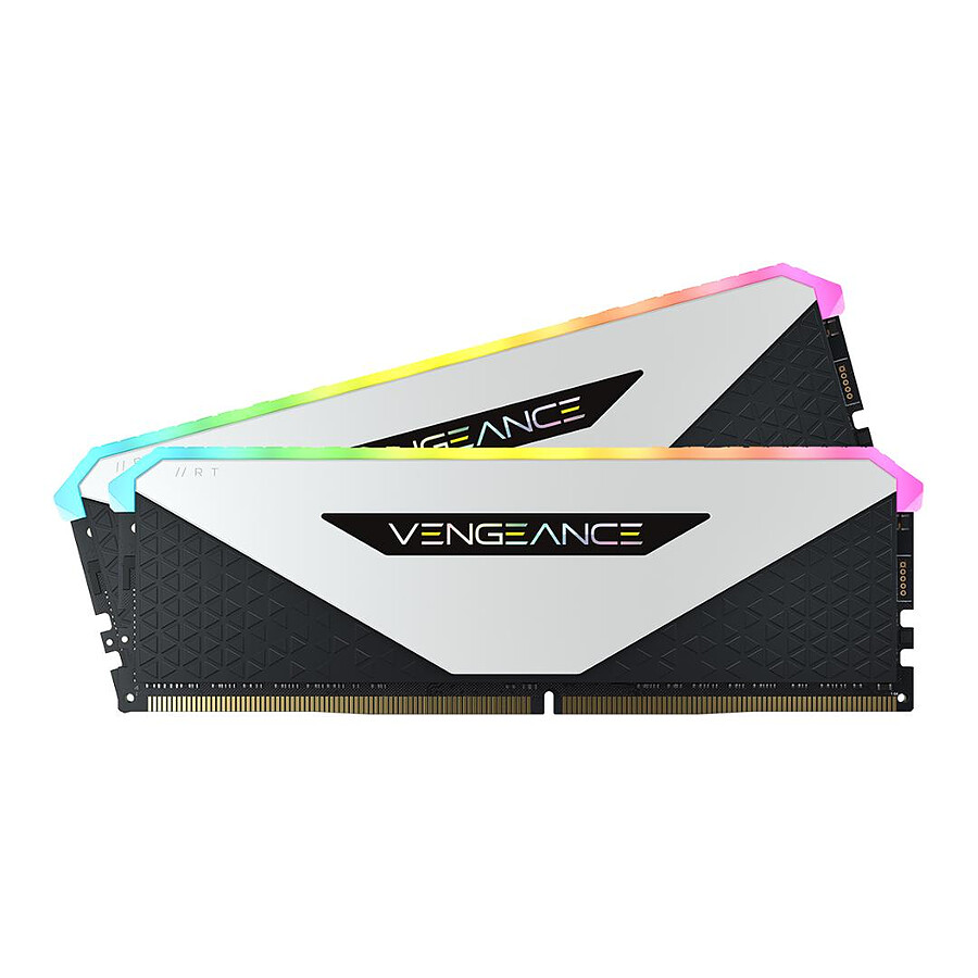 Corsair Vengeance RGB RT White - 2 x 16 Go (32 Go) - DDR4 3200 MHz - CL16