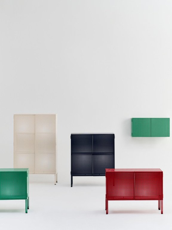 Hay Perforated dressoir kast Small Eggshell