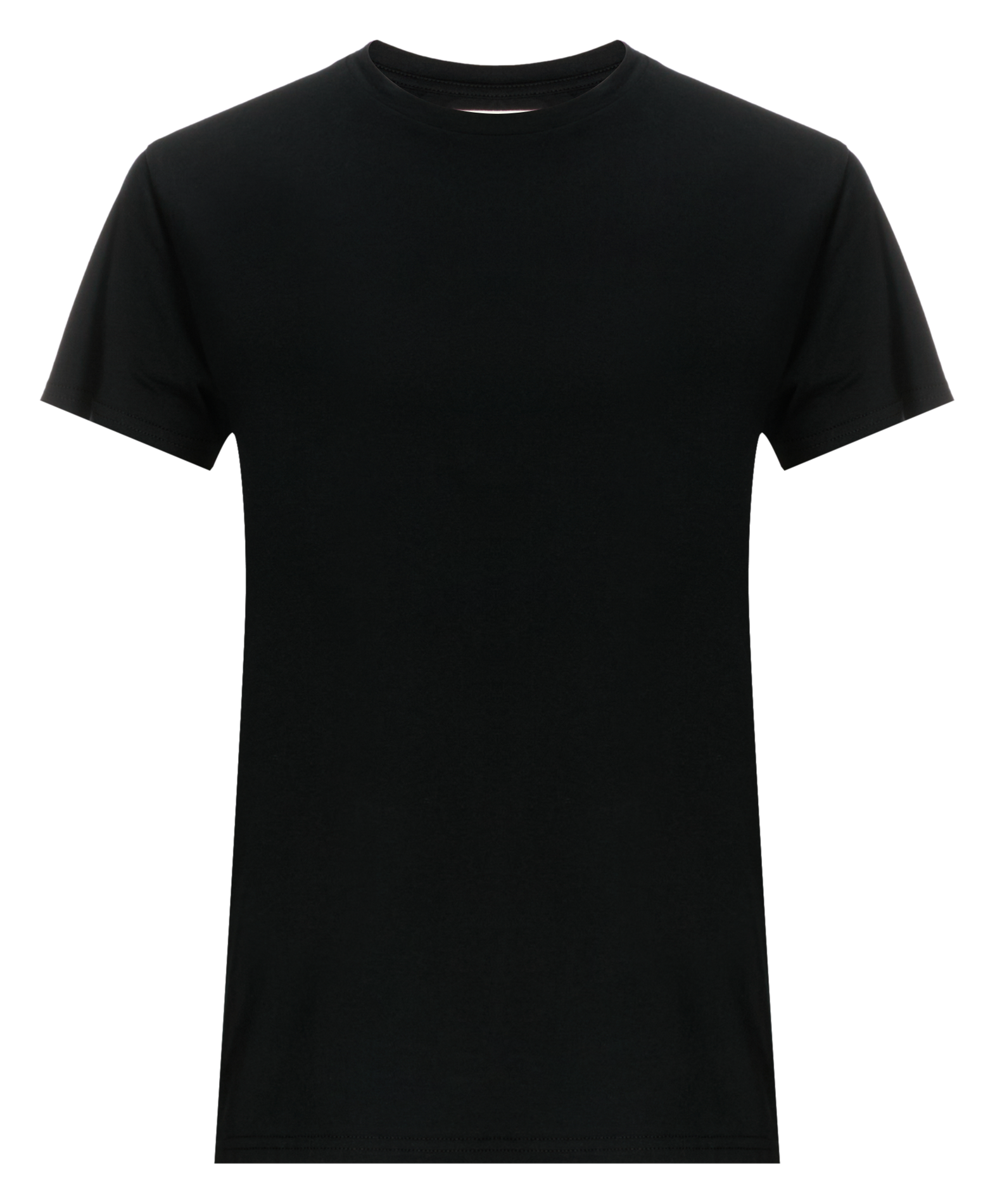 Tee-shirt col rond en coton | Noir