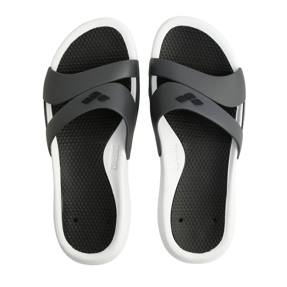 Arena NINA - Sandales Femme white/dark grey/black