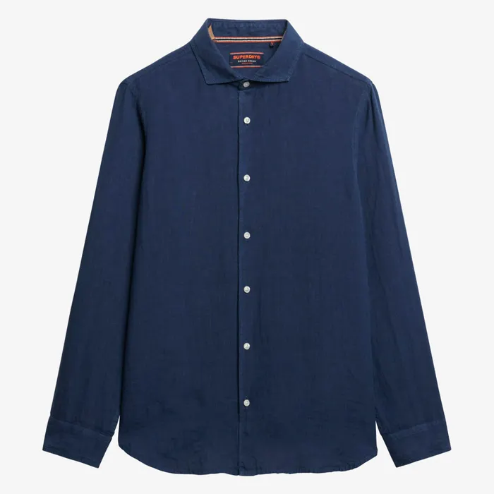 Superdry Vacation Linen LS Overhemd Heren
