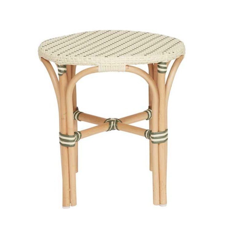 OYOY Momi Outdoor bijzettafel Ø40 Vanilla, Olive