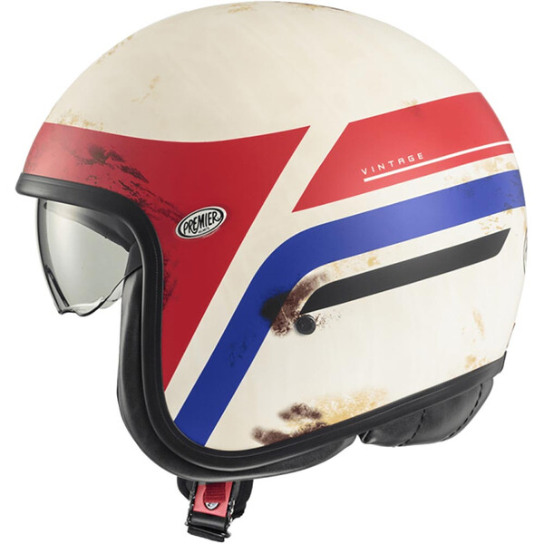 premier - Casque Vintage K Blanc / Rouge / Bleu / Mat