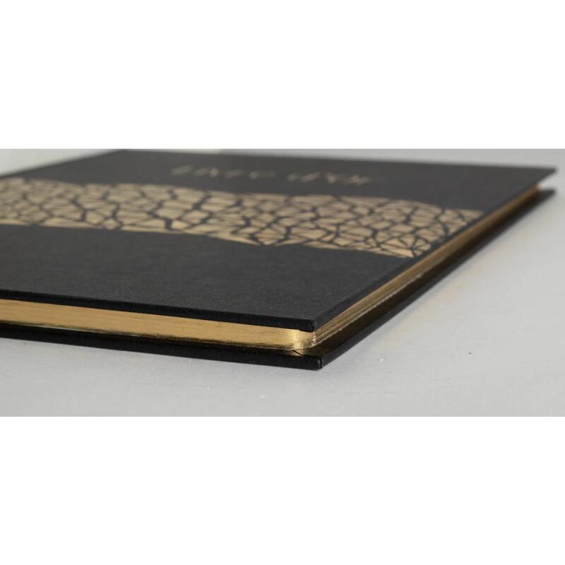 Livre d'or 100 pages tranche or Aramy - noir