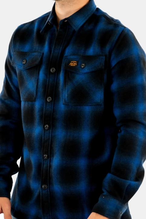 chemise superdry m4010457a bleu