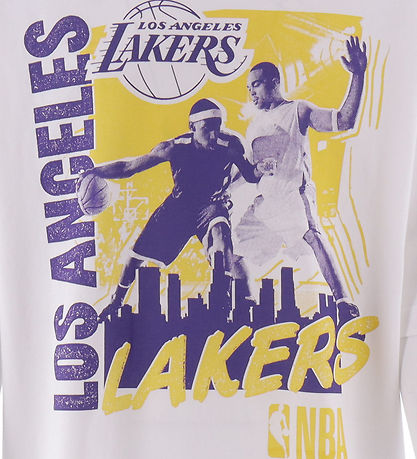 New Era T-Shirt - NBA-Spielergrafik - Lakers - Weiß