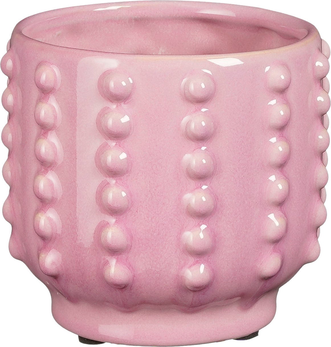 Mica Decorations bloempot Boaz paars D 12,5 H 11,5 cm